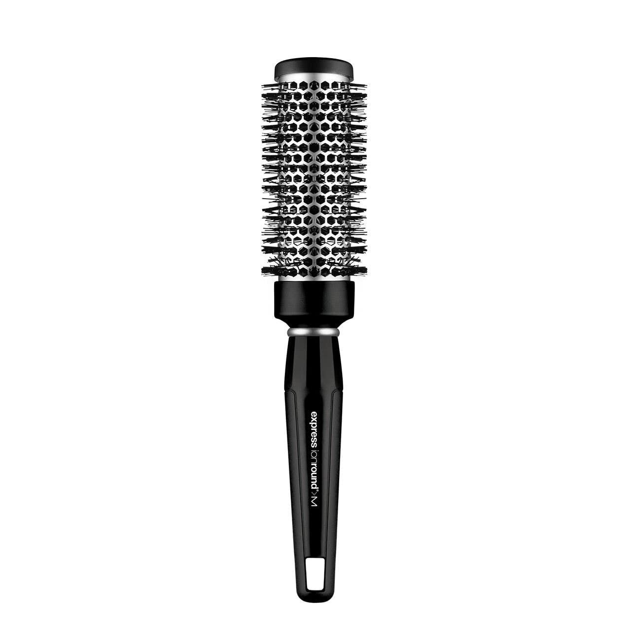 Express Ion Aluminum Round Brush. Medium