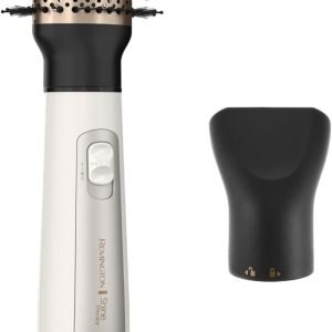 Remington Shine Therapy Hair Dryer Brush 2.4 Oval Hot Air Brush Keratin Argan Oil Ionic Anti-Frizz Ceramic Volumizer 1100W Blowout Styler for Smooth Frizz-Free Salon Hair