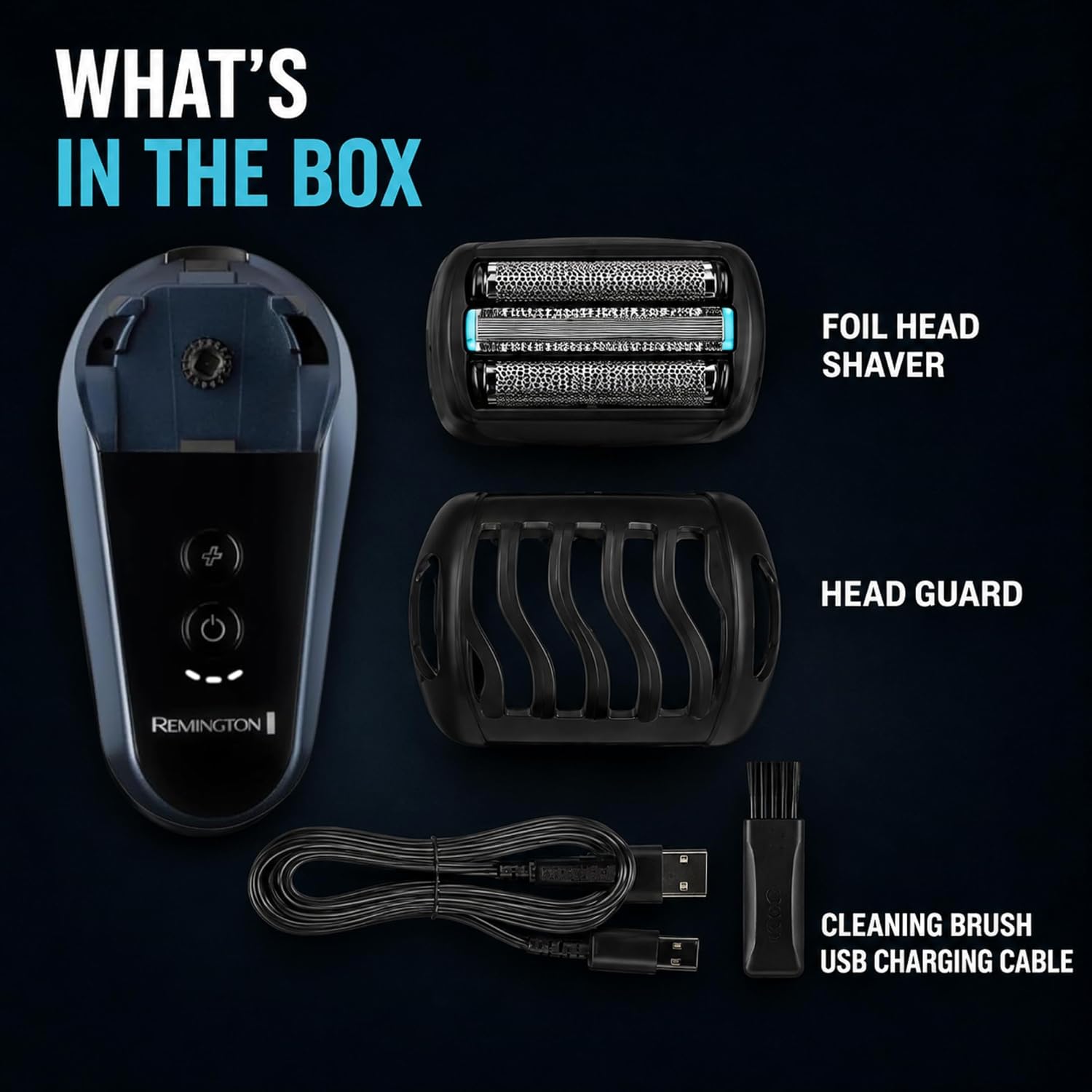 Remington Balder Head & Face Shaver for Men. Rotary Wet & Dry Razor - Image 2